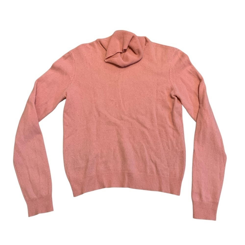 Vintage 90s/00s Moda International Pink Turtleneck Sweater Size Small/Medium